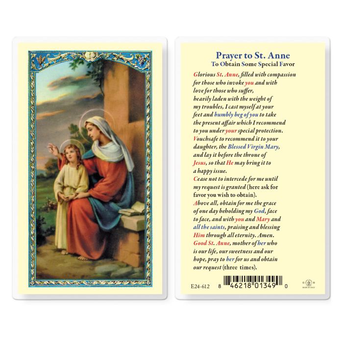 St. Anne Holy Card