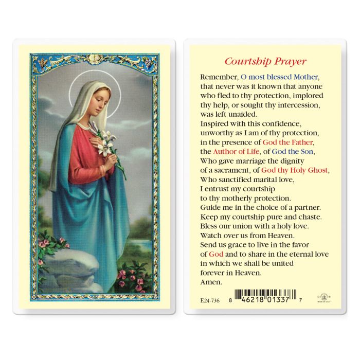 Courtship Prayer - Holy Card