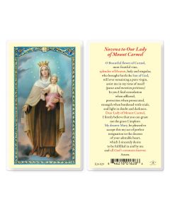 Novena to Our Lady of Mount Carmel Holy Card