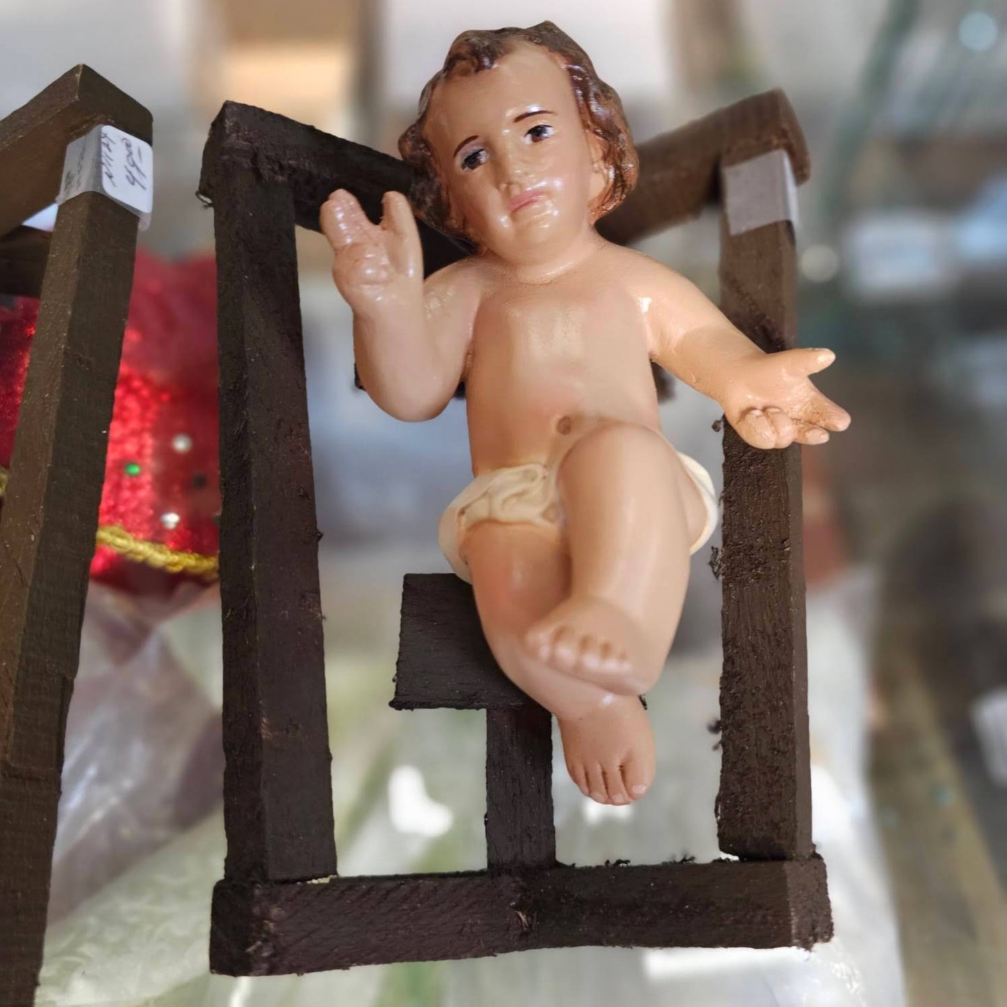 Child Jesus with Wood Crib