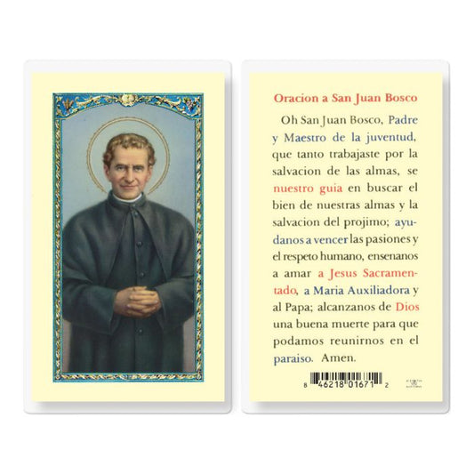 San Juan Bosco Holy Card