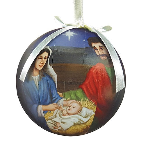 Silent Night, Holy Night Decoupage Ornament