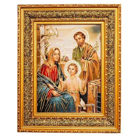 The Holy Family Double Padded Framed Image - 21"