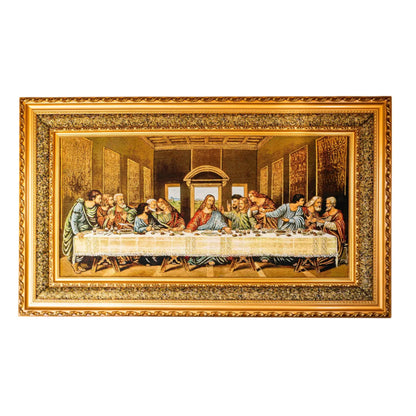 Last Supper Double Padded Framed Image - 39"
