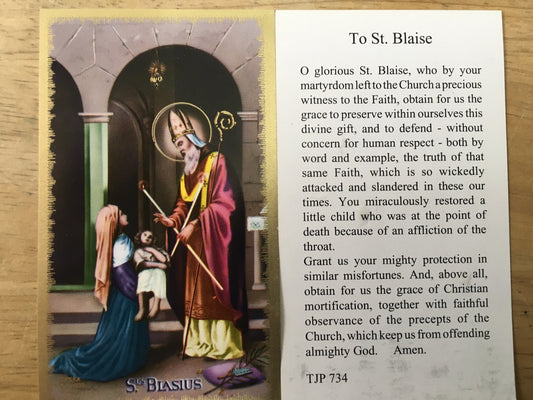 St. Blaise - Holy Card (Limited)