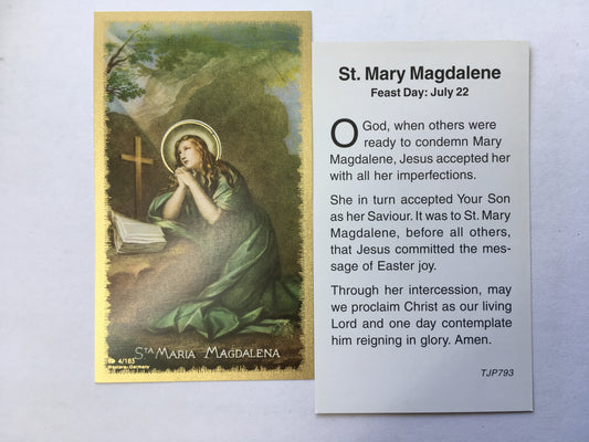 St. Mary Magdalene - Holy Card