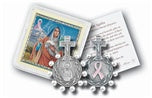 SAINT AGATHA ROSARY RING AND PRAYER CARD