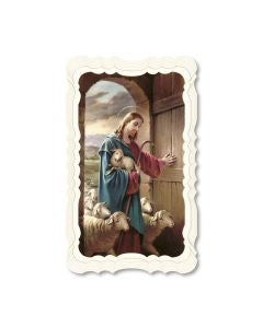 Good Shepherd - Blank Scalloped Edge Holy Card