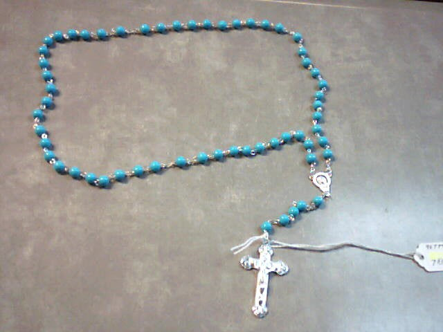 Baby blue rosary