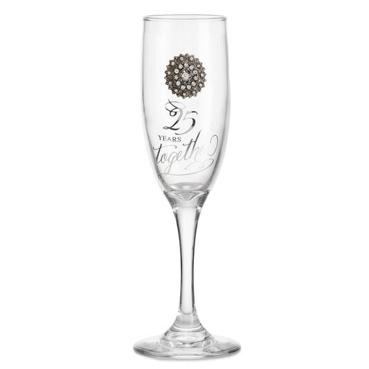 25th Anniversary Champagne Glass