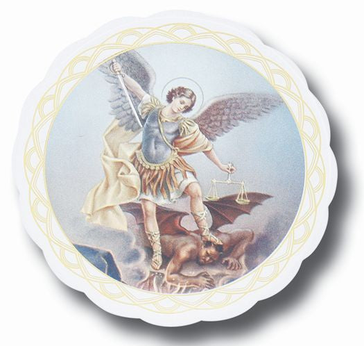 St. Michael 3" Automobile Window Sticker