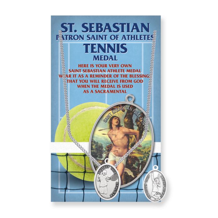 OVAL ST. SEBASTIAN MEN'S ATHLETIC MEDAL