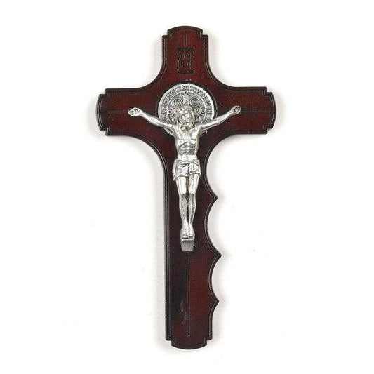 St. Benedict Wooden Comfort Crucifix (2 Color Variants)