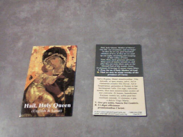 Hail Holy Queen prayer in Latin and English