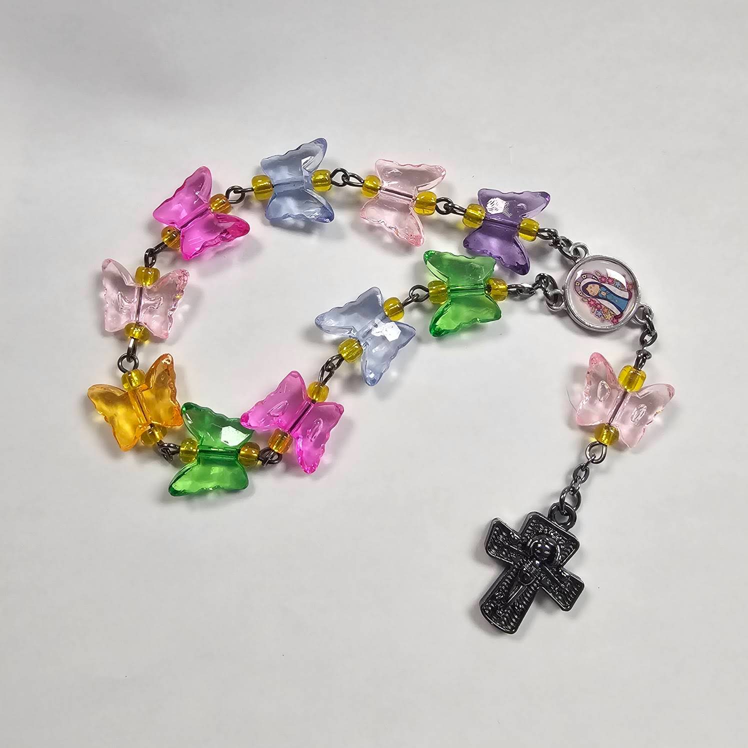Girl's Butterfly Decade Rosary – St. Anthony's Catholic Gift Shop