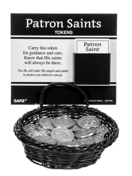 Pocket Saint Tokens With Patron Saint Card - Assorted