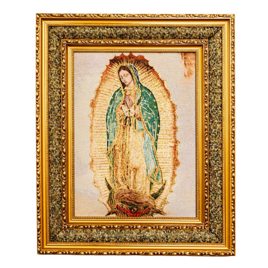Our Lady of Guadalupe Double Padded Framed Image - 21"