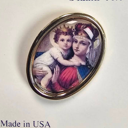 Holy Icons - Gold Tone Lapel Pin