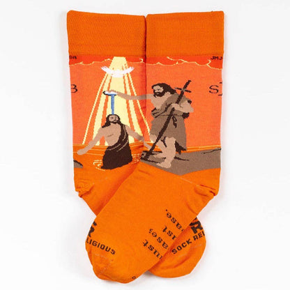 Religious Themed Socks, Kids-Adult Size (Many Variants)