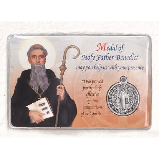 St. Benedict Medal and Prayer Card