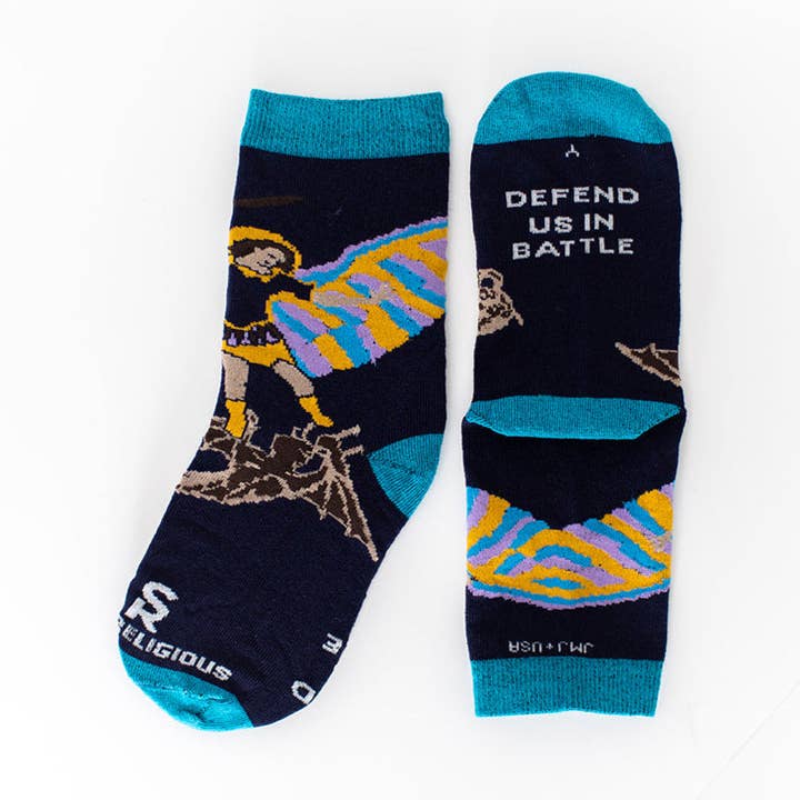 Religious Themed Socks, Kids-Adult Size (Many Variants)