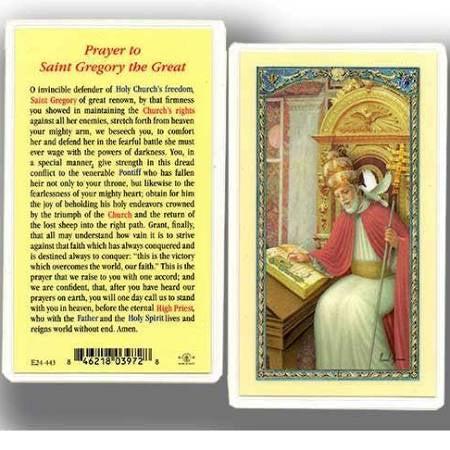 St. Gregory the Great - Holy Card