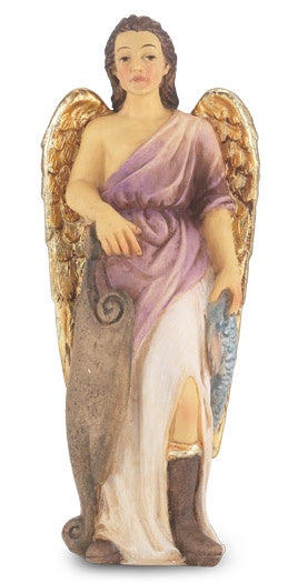 St. Raphael the Archangel - Helper of Travelers - Hand Painted Solid Resin Statue