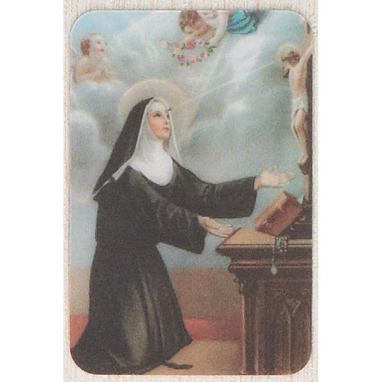 St. Rita Holographic Holy Card