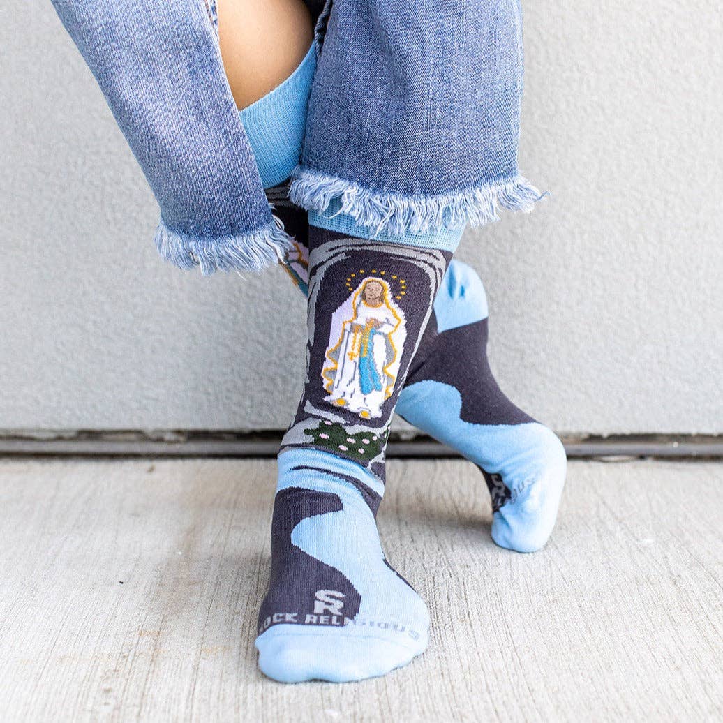 Our Lady of Lourdes Adult Socks