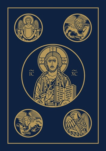 Ignatius Bible (RSV), 2nd Edition Large Print - Blue Leather