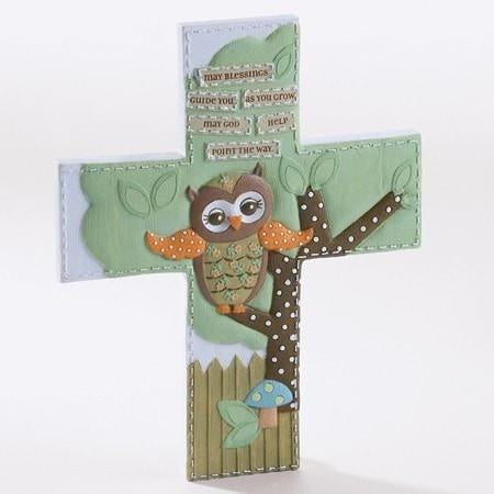 wall cross with Owl