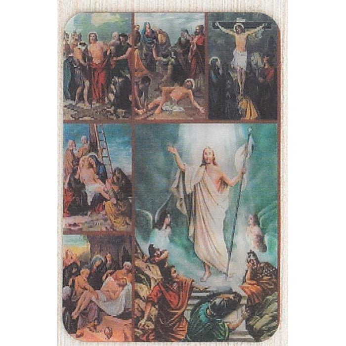 Stations of the Cross Holographic 3D Card