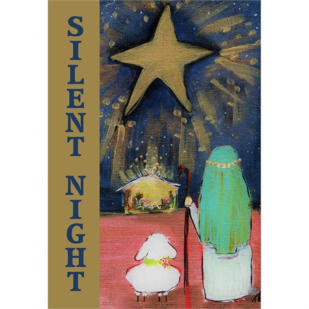 Silent Night - Nativilty - Garden Flag