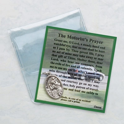 St. Christopher Motorists Prayer - Medal and Prayer