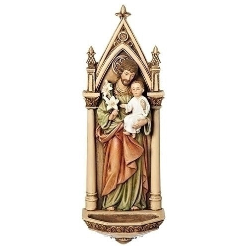 St. Joseph Water Font, Renaissance Collection - 7.75"