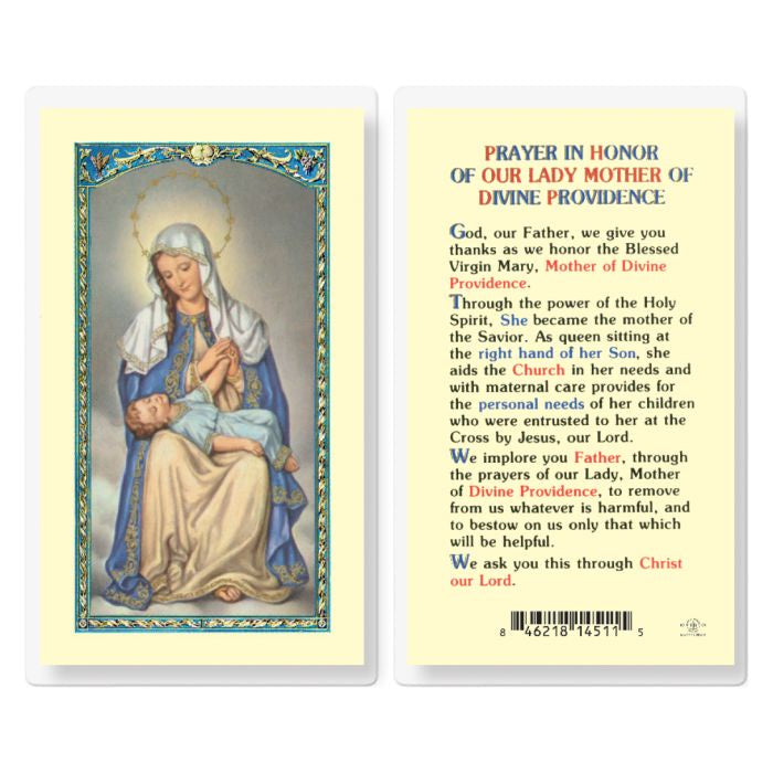 Our Lady of Divine Providence Holy Card