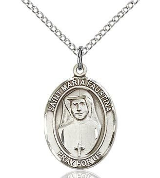 St. Maria Faustina Oval Patron Series - Necklace