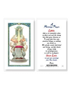 A Marriage Prayer Holy Card