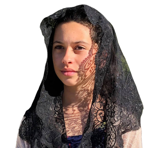 St. Catalina Thomas, Church Veil - BLACK