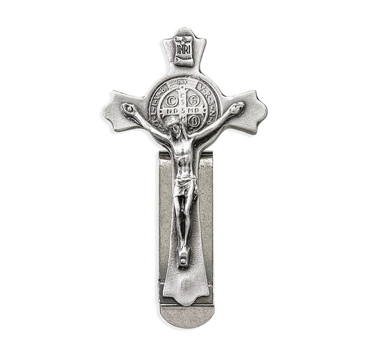 St. Benedict Crucifix - Visor Clip