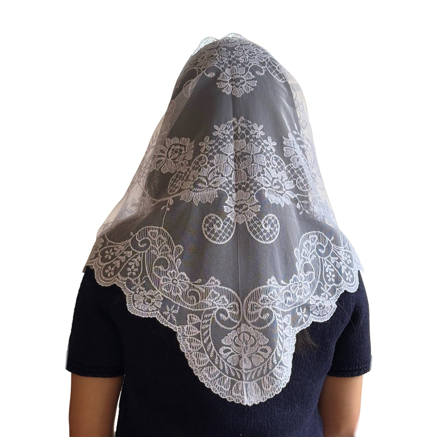 St. Catalina Thomas, Church Veil - WHITE
