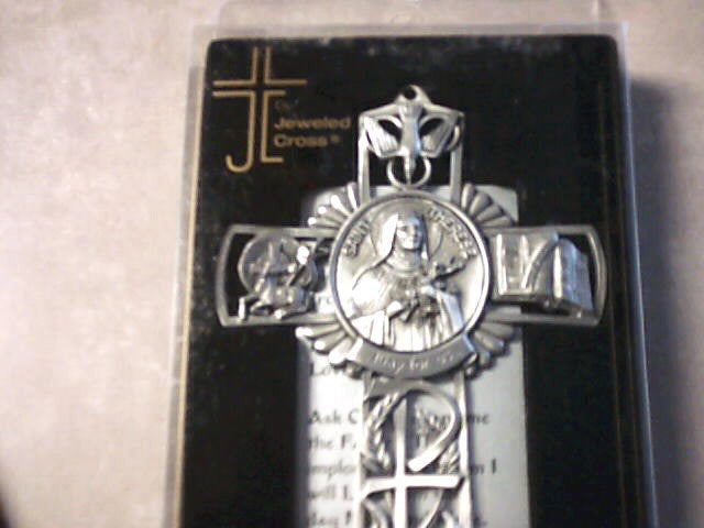 St. Therese Pewter Cross