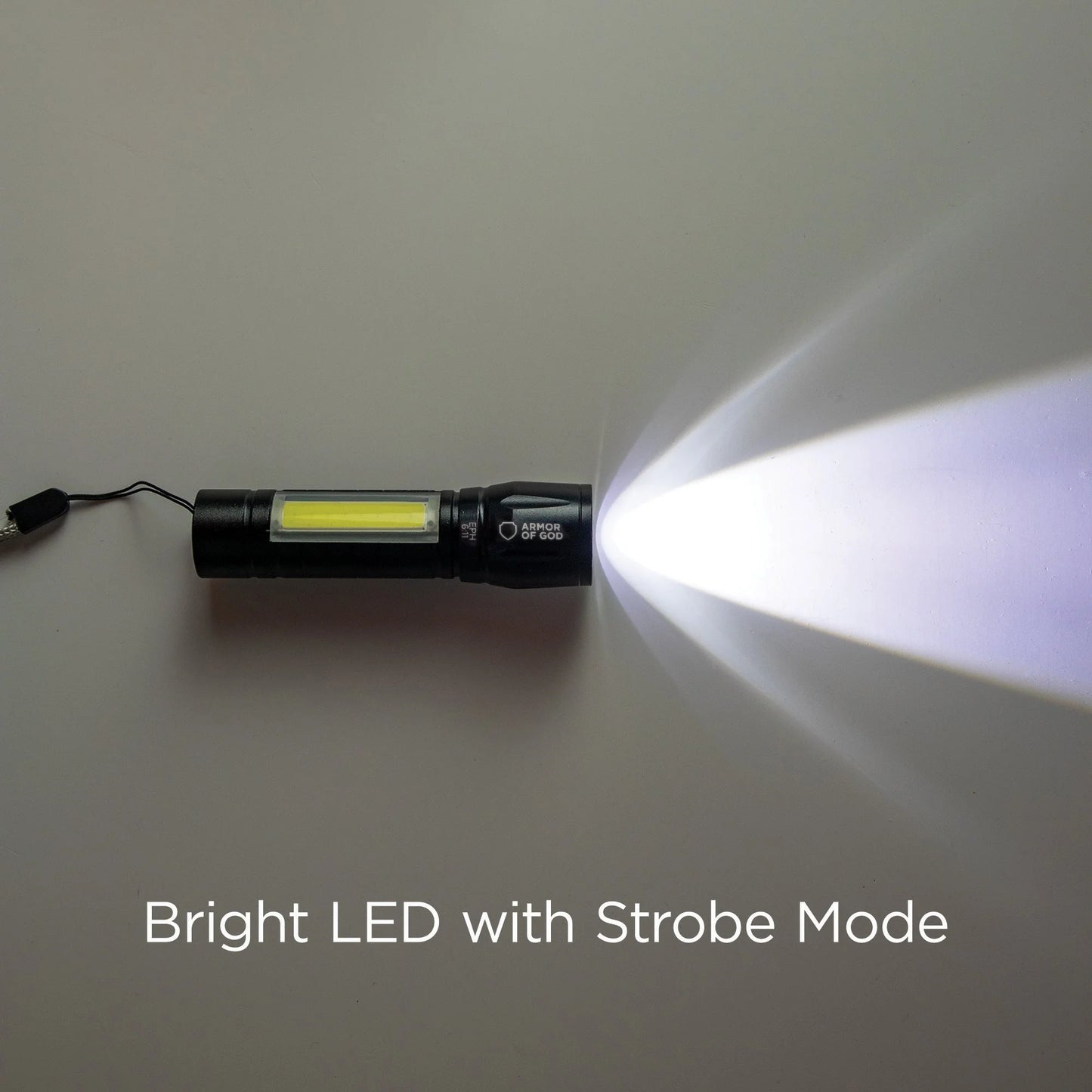 Scripture Flashlight with 3 Modes, USB Rechargeable
