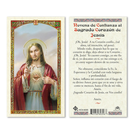 Sagrado Corazon de Jesus (Act of Consecration) Holy Card
