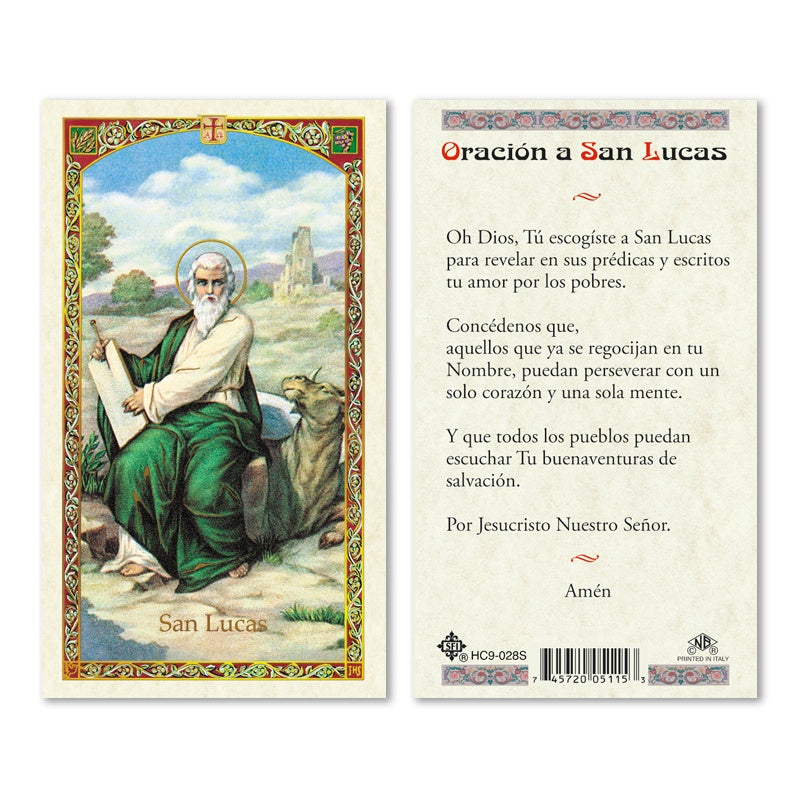 San Lucas Holy Card