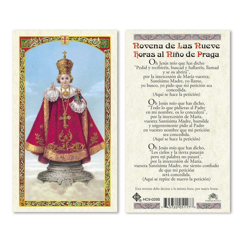Nino de Praga Holy Card