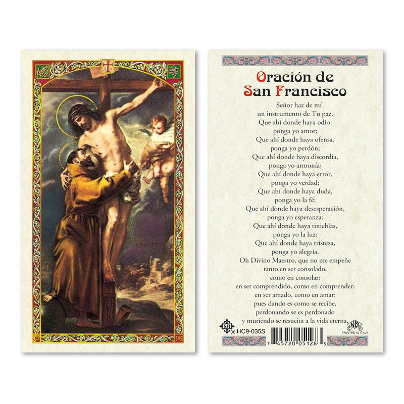 San Francisco de Assisi Holy Card