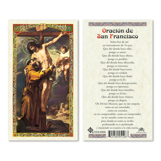 San Francisco de Assisi Holy Card