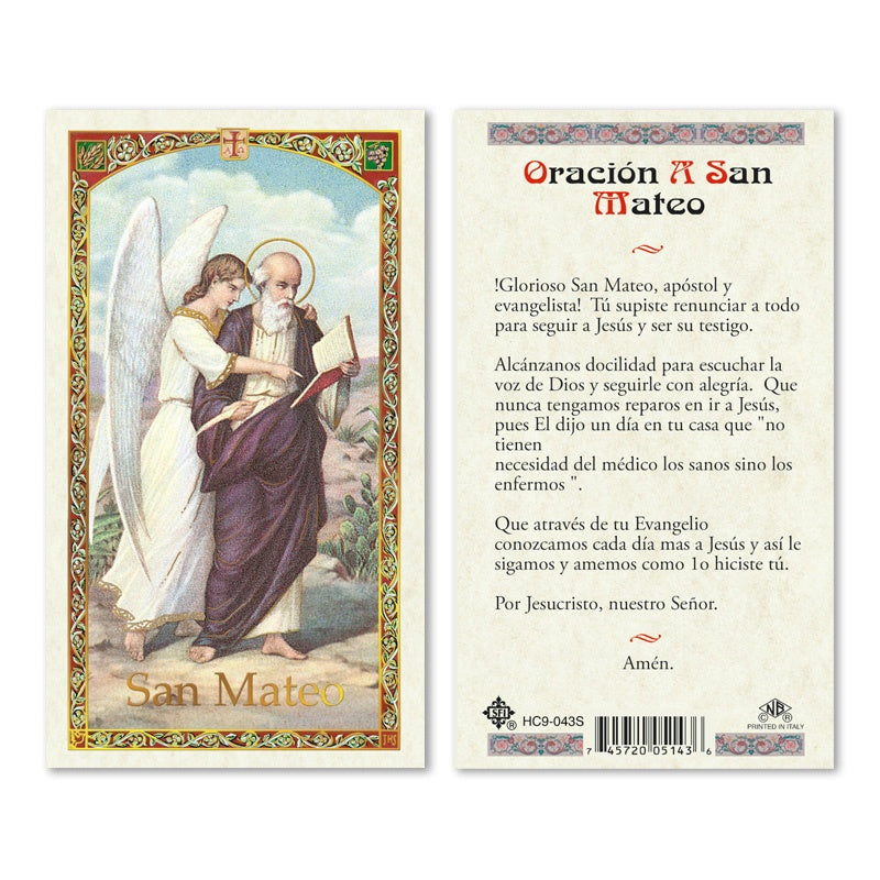 San Mateo Holy Card