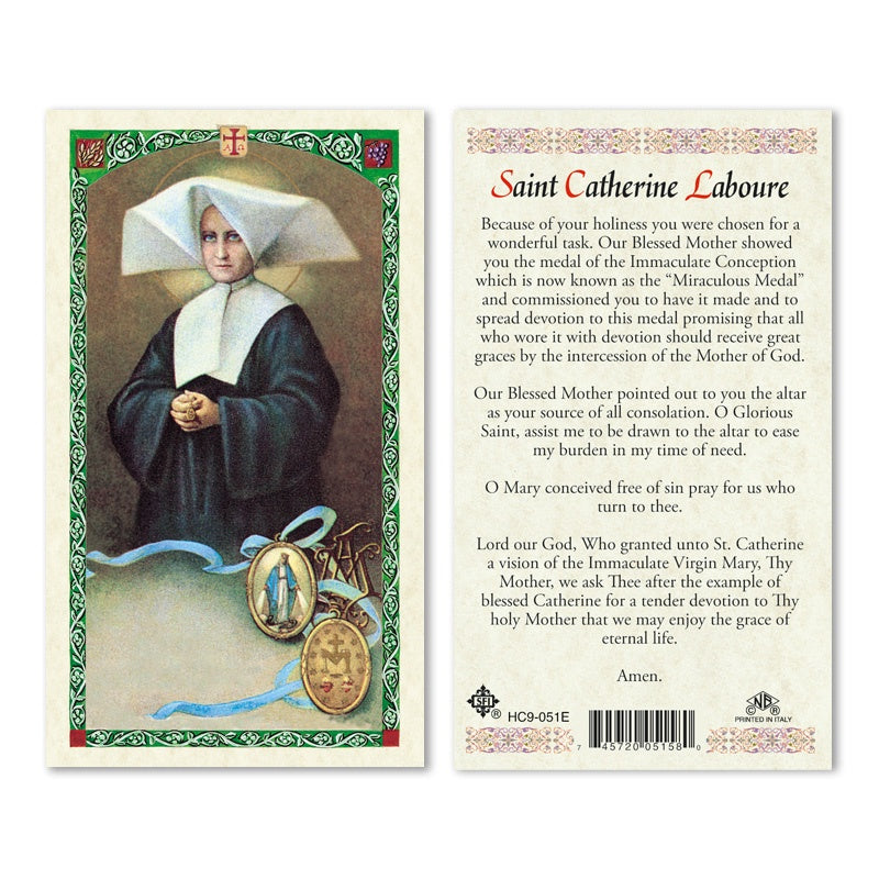 St. Catherine Laboure Holy Card